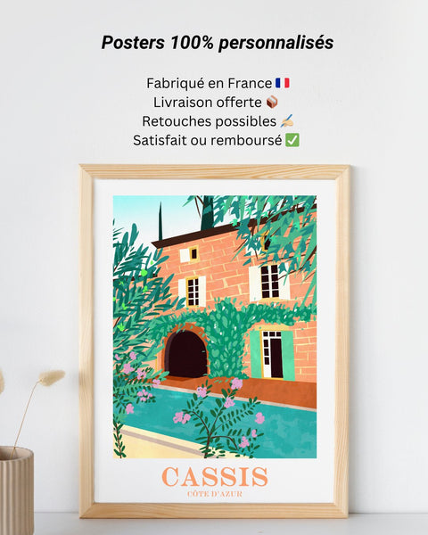 Affiche maison personnalisée - seaposter